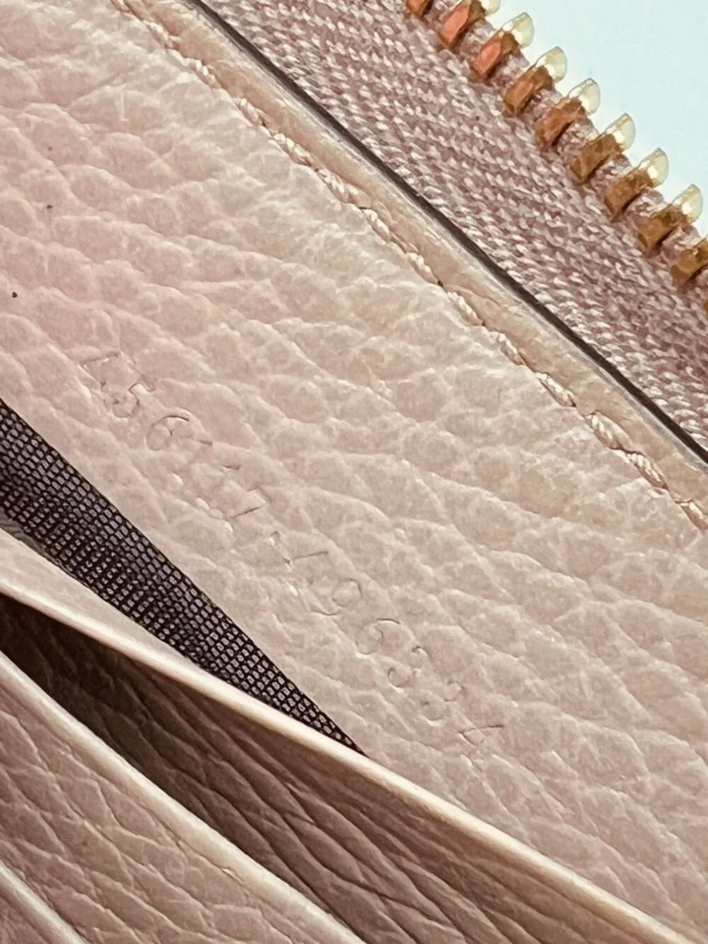Gucci GG Marmont Zip Around Wallet Porcelain Rose - Picture 6 of 13